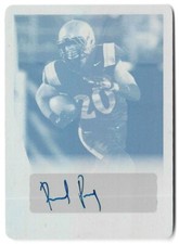 Rashaad Penny 2018 Leaf Ultimate Cyan Printing Plate 1/1 Autograph Rookie #BARP1