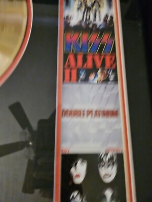 RARE KISS 2005 The First Decade 24KT Gold Plated Record Limited