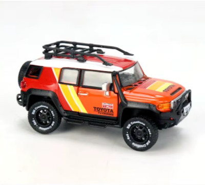 1/64 Die Cast 2015 TOYOTA FJ CRUISER W/ Acc. (LHD) Model Car -ORANGE- 64B0203