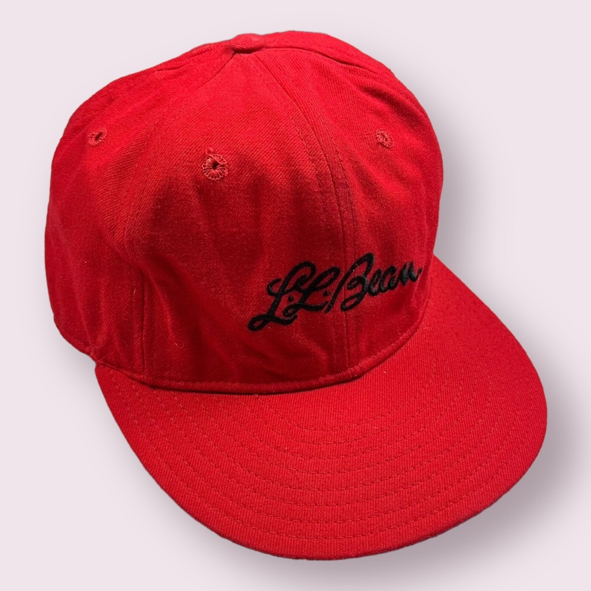 Vintage LL Bean Corduroy Hat 1970’s Vintage Men's L.L. Bean Script Wool Hiking Outdoors Hat Fitted 70s
