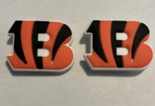 NFL Football Cincinnati Bengals Shoe Charms 2 pieces compatible with with crocs