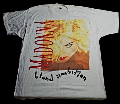 マドンナTシャツ　Madonna Blond Ambition ツアー　USA製 s-l400.jpg