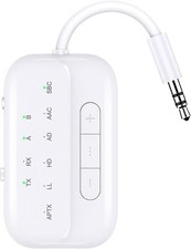 Bluetooth Transmitter Receiver,2-in-1 V5.3 Wireless Transmitter for Airplane,TV,