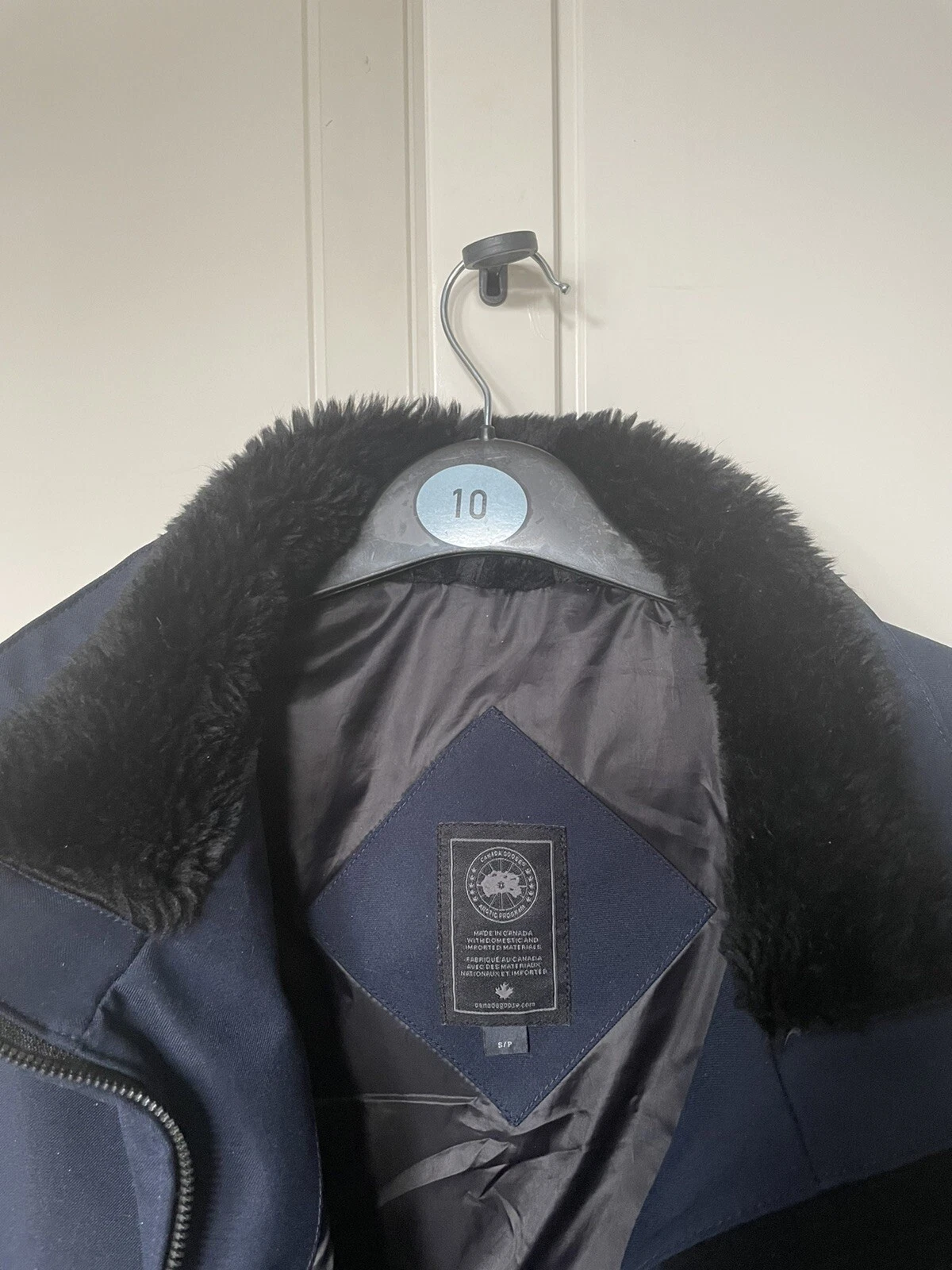Parka Canada Goose Elrose Navy senza cappuccio ottime condizioni