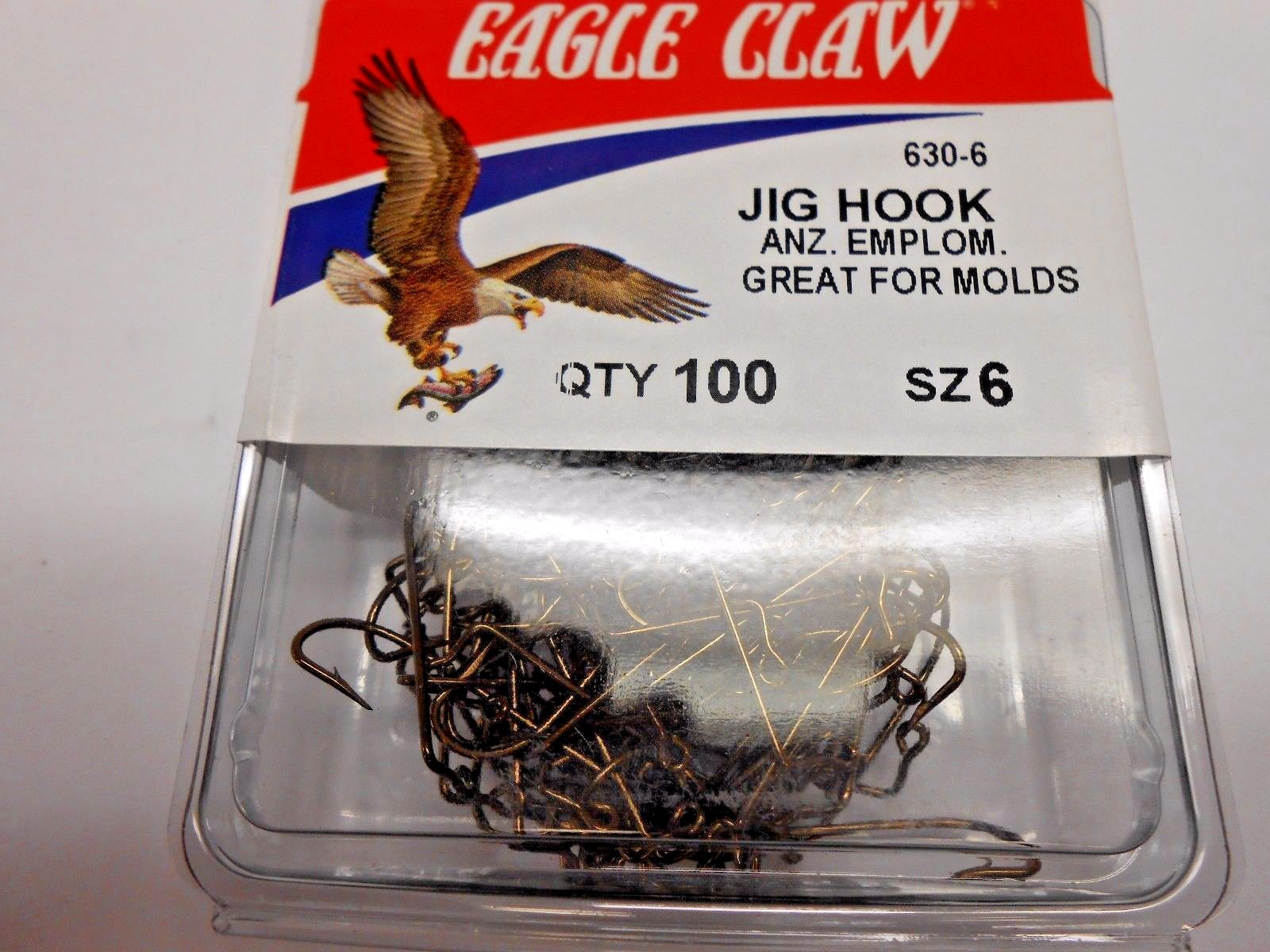 Eagle Claw O'Shaughnessy Jig Hook 90 Degree 635-1/0 Eagle Claw O'Shaughnessy Jig Hook 90 Degree 635-1/0