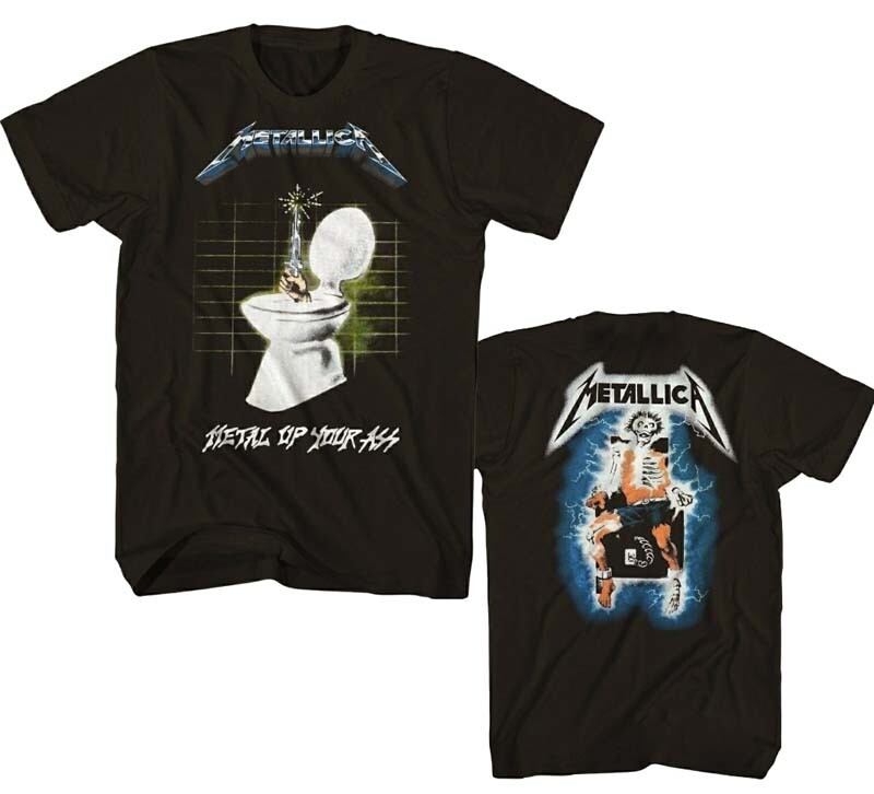 New Authentic Metallica Metal Up Your Ass Ride The Lightning Heavy Metal T-Shirt