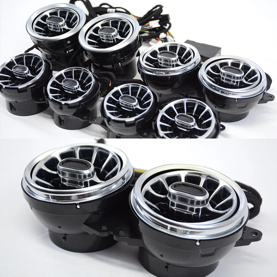 7 color Turbine Ambient Air Vent Set for Mercedes Benz W222 S400 S500 S560 S600 Foto 4 de 4