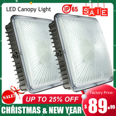 70W LED Canopy LED Parking Lot Gas Station Garage Lights,Waterproof Outdoor 