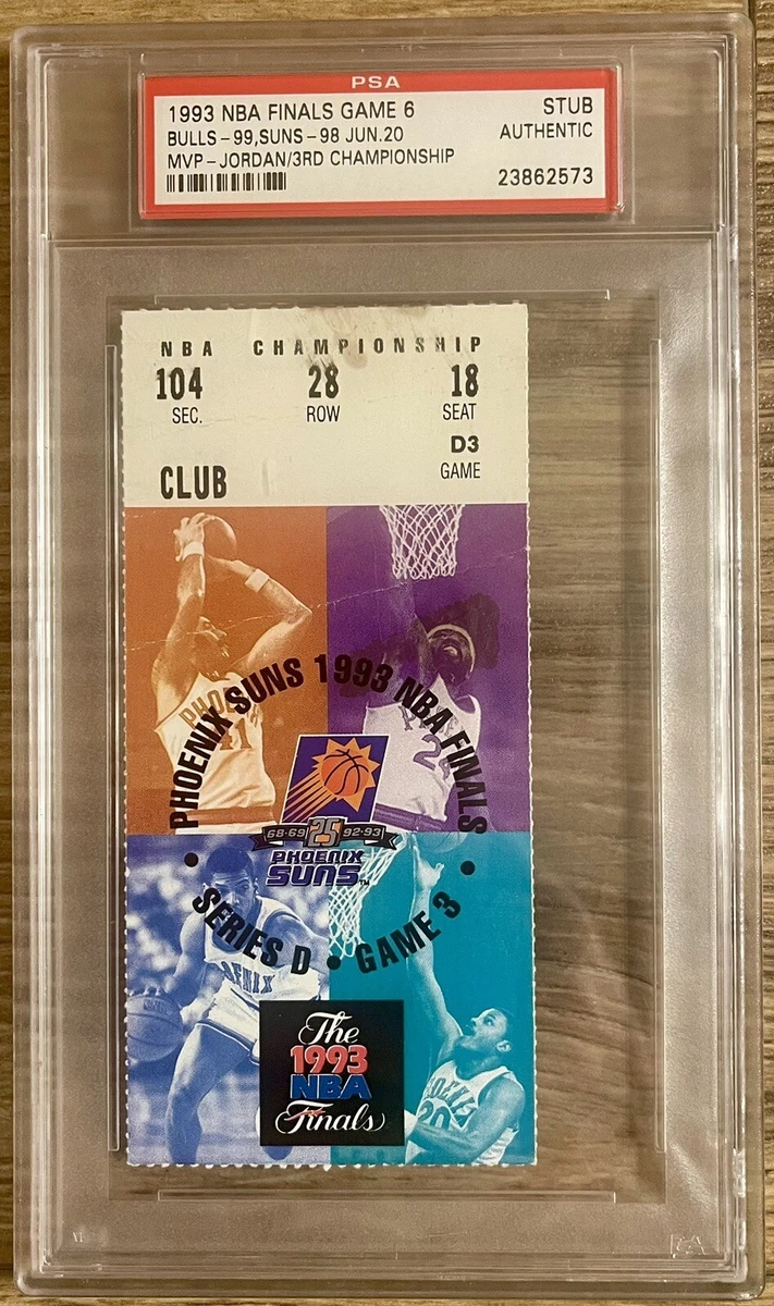 1993 NBA FINALS GAME 6 MICHAEL JORDAN MVP & TITLE #3 BULLS
