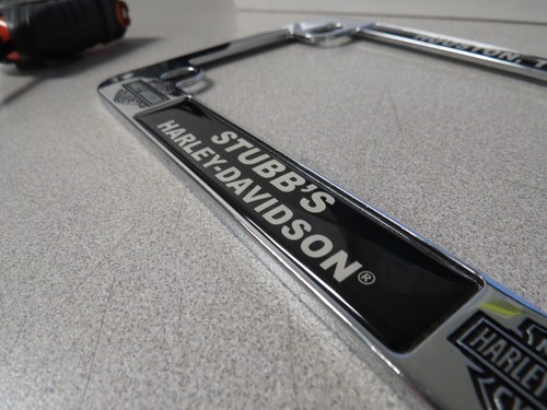 Harley Davidson 7.5 x 4.75" Houston Texas Stubb's License Plate Frame #2 - 第 6/11 張圖片