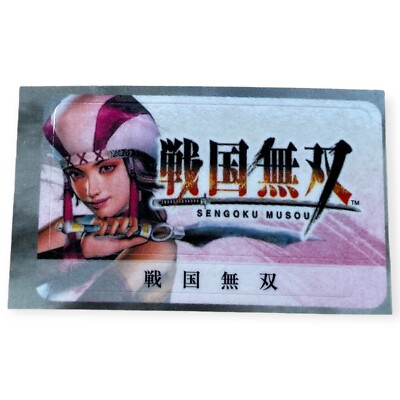 Sony PlayStation 2 PS2 Sengoku Musou Samurai Warriors Memory Card Sticker