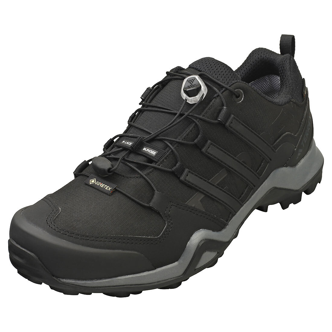 adidas Terrex Swift R2 Gore-Tex Uomo - Scarpe Trail in Nero e Grigio - 46 EU