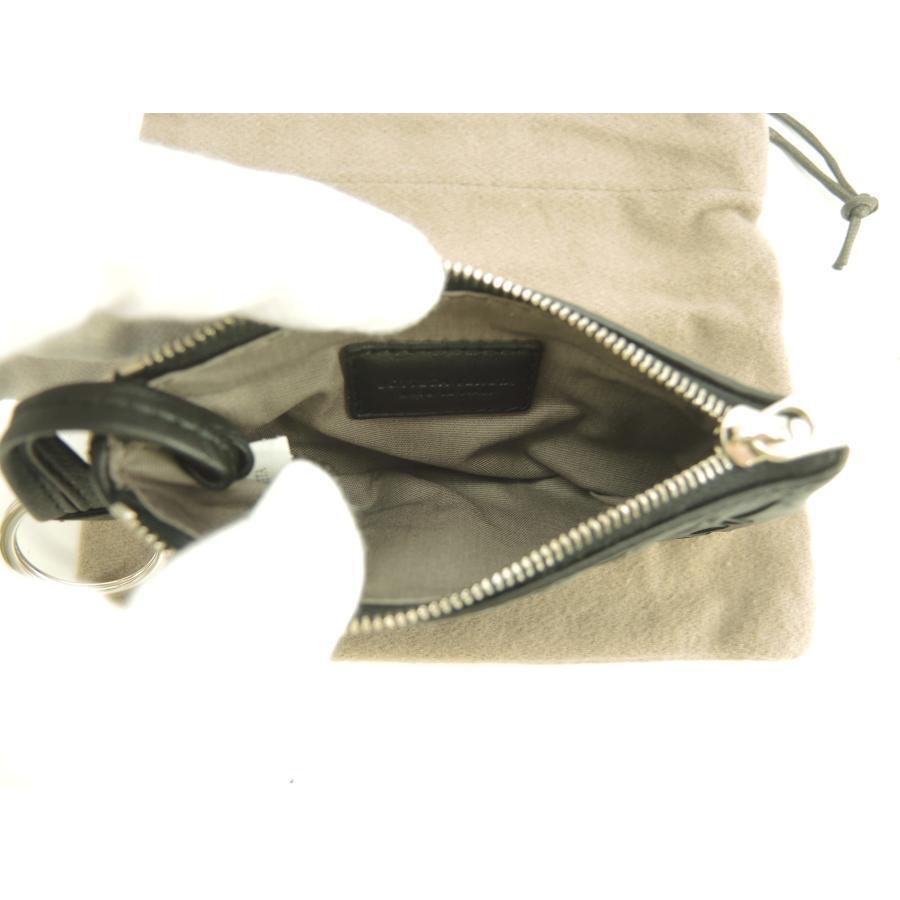 Bottega Veneta Coin Case Intrecciato Leather Black Coin Bottega Veneta Coin Case Intrecciato Leather Black Coin