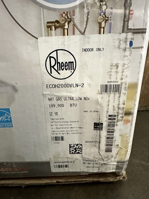 RHEEM TANKLESS WATER HEATER INTERIOR 9.5 GPM -199,900 BTU #ECOH200DVLN-2 |  eBay