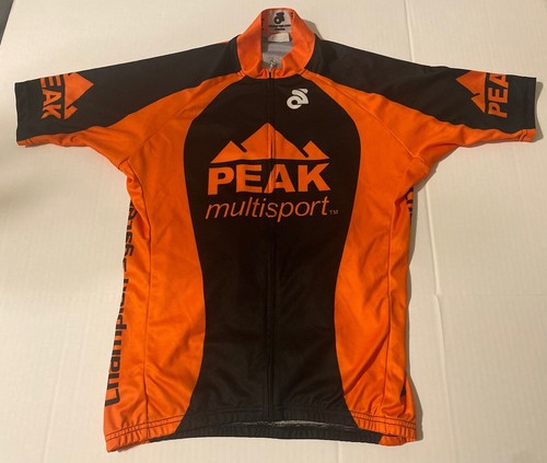 Maillot Cycliste Homme CHAMP-SYS Orange Palmier – Taille Unique XL – État Correct