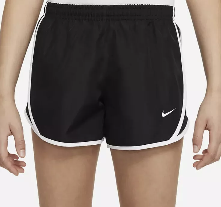 Nike Dri-FIT Tempo Big Kids' (Girls') Running Shorts Black/White  S(848196-010)