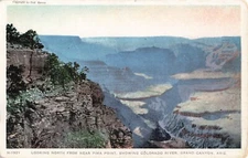 Postcard Hermit Trail Looking North, Grand Canyon, AZ Fred Harvey VTG VPC02.