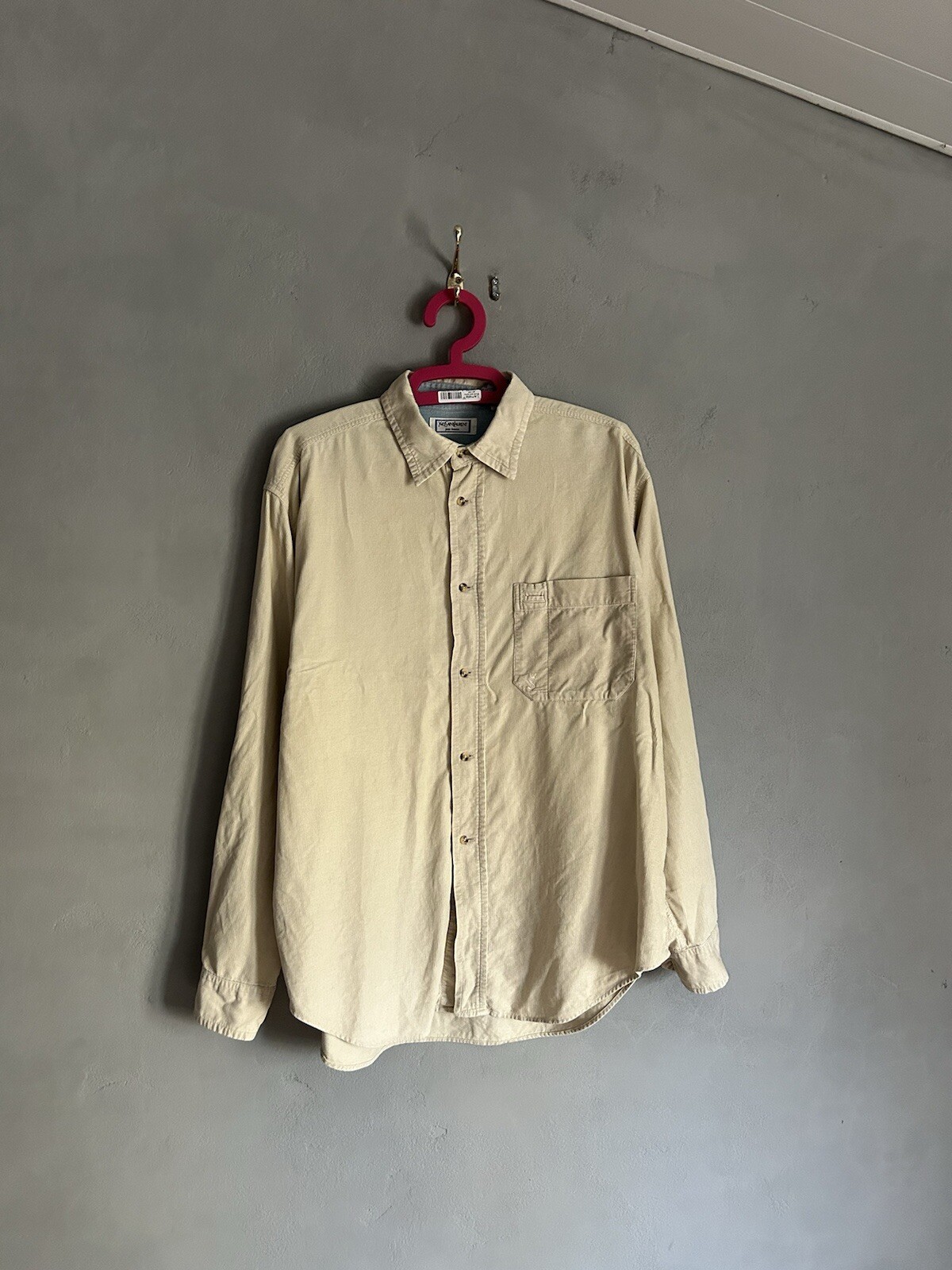 Camicia Yves Saint Laurent in velluto a coste anni 90