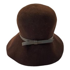 Vintage Clover Lane Ladies Hat Brown 100 Wool TNLee Made In USA Union