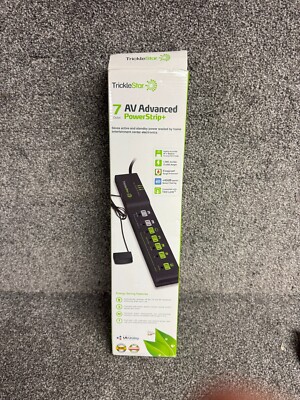 TrickleStar 7 Outlet AV Advanced Power Strip TS1810 TV Music Motion detector
