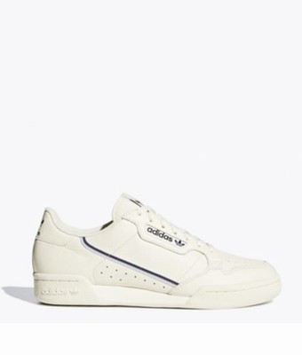 adidas original continental 80 vulc trainers in off white leather
