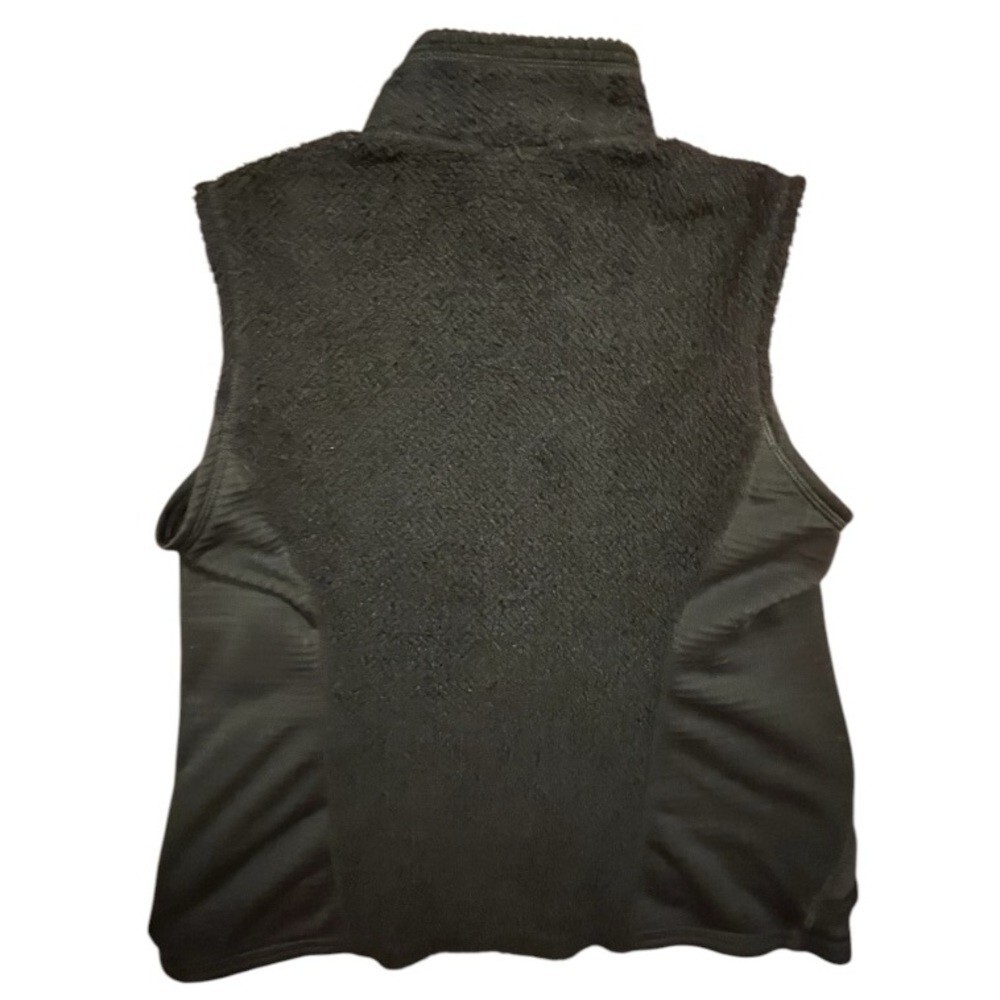 VTG Patagonia Vest Full Zip Fleece with Merrell Logo Black USA Women's Medium thumbnail 2