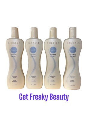 4 PACK. 12 oz. Farouk Biosilk Smoothing Shampoo. 350ml. NEW. FREE SHIPPING.