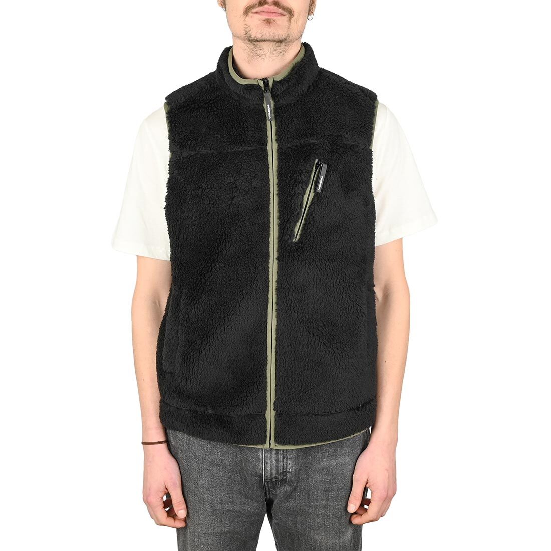 Chaleco De Forro Polar Volcom Highvi - Negro