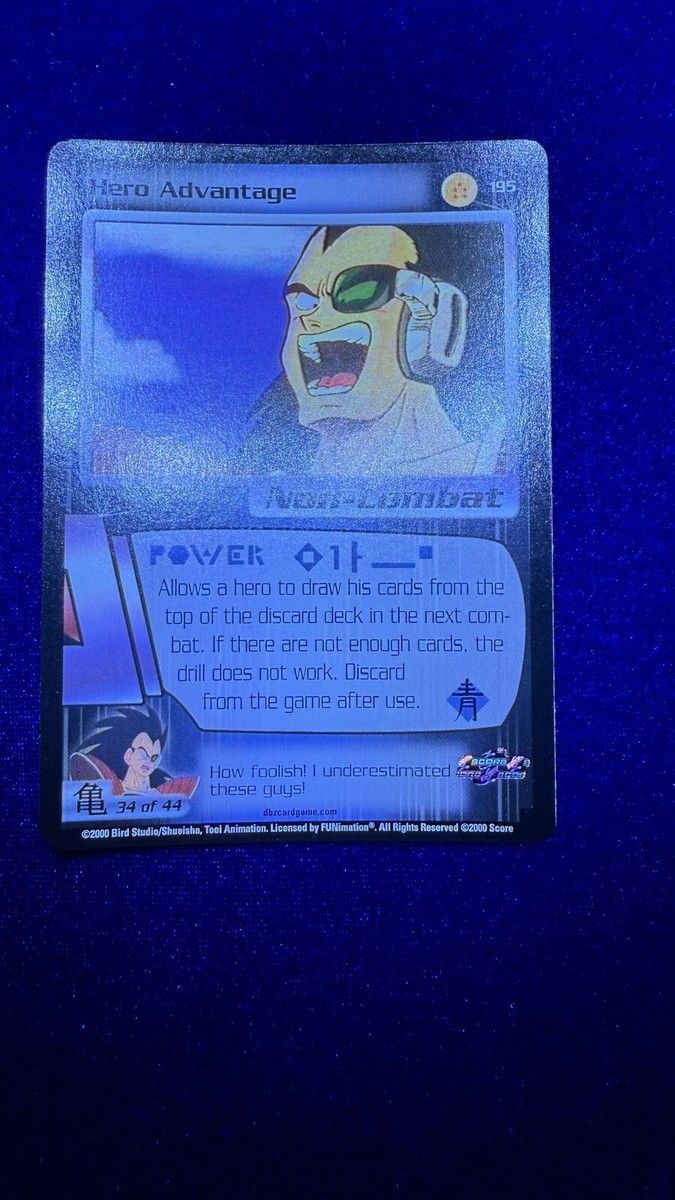 DBZ Dragon Ball Z Hero Advantage 195 CCG unLimited Saiyan Saga LP