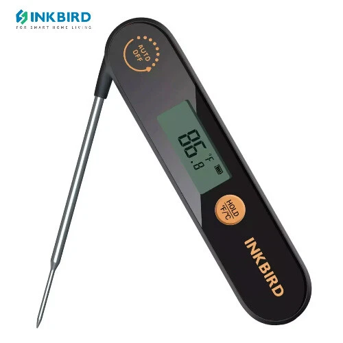 Digital Meat Thermometer with Foldable Probe IPX5 Cooking Food Thermometer