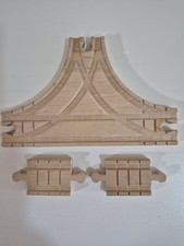 Thomas  Friends Wooden Railway Clickity Clack Switch T-Track and Extensions