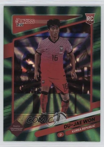 2021-22 Panini Donruss Road to Qatar Holo Green Laser Du-jae Won #140