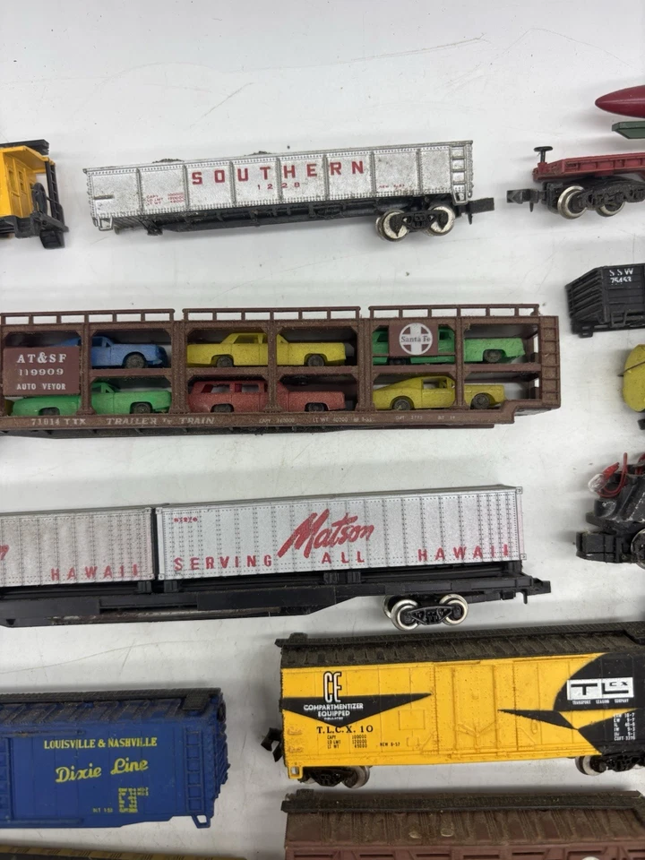 N Scale Train Lot Trix Bachmann Rapido Vintage Engine Locomotive Missile Tender - Image 2 of 4