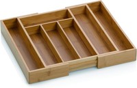Kela Besteckkasten Kalma Schubladeneinteiler Ausziehbar 35-58X43 Cm Bambus 12013