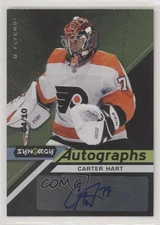 2020-21 Upper Deck Synergy Auto Black Achievements /10 Carter Hart #A-CH Auto