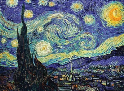 Palace Learning The Starry Night 1889 by Vincent Van 18'' x 24'', LAMINATED