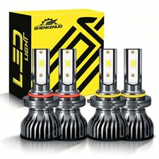 For Chevrolet Silverado 1500 1999-2006 4x Led Headlight Super Bright White Bulbs