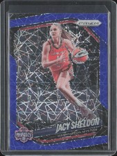 2025 Prizm WNBA Jacy Sheldon Blue Velocity Lazer Prizm