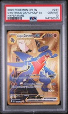 2025 POKEMON DRI EN-DESTINED RIVALS HYPER RARE #241 CYNTHIA'S GARCHOMP EX PSA 10 on eBay