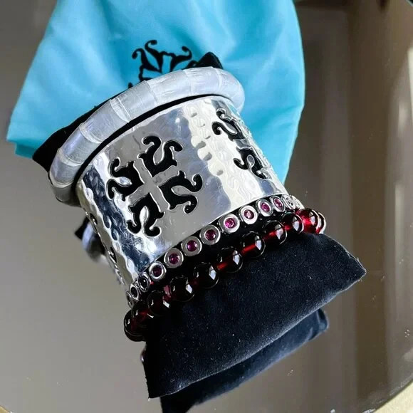 Rustic Cuff Stackable Mixable Bracelet Sets Stain… - image 9