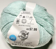 LOOPS & THREADS  Yarn - CRÈME COTTON. 1Ball....