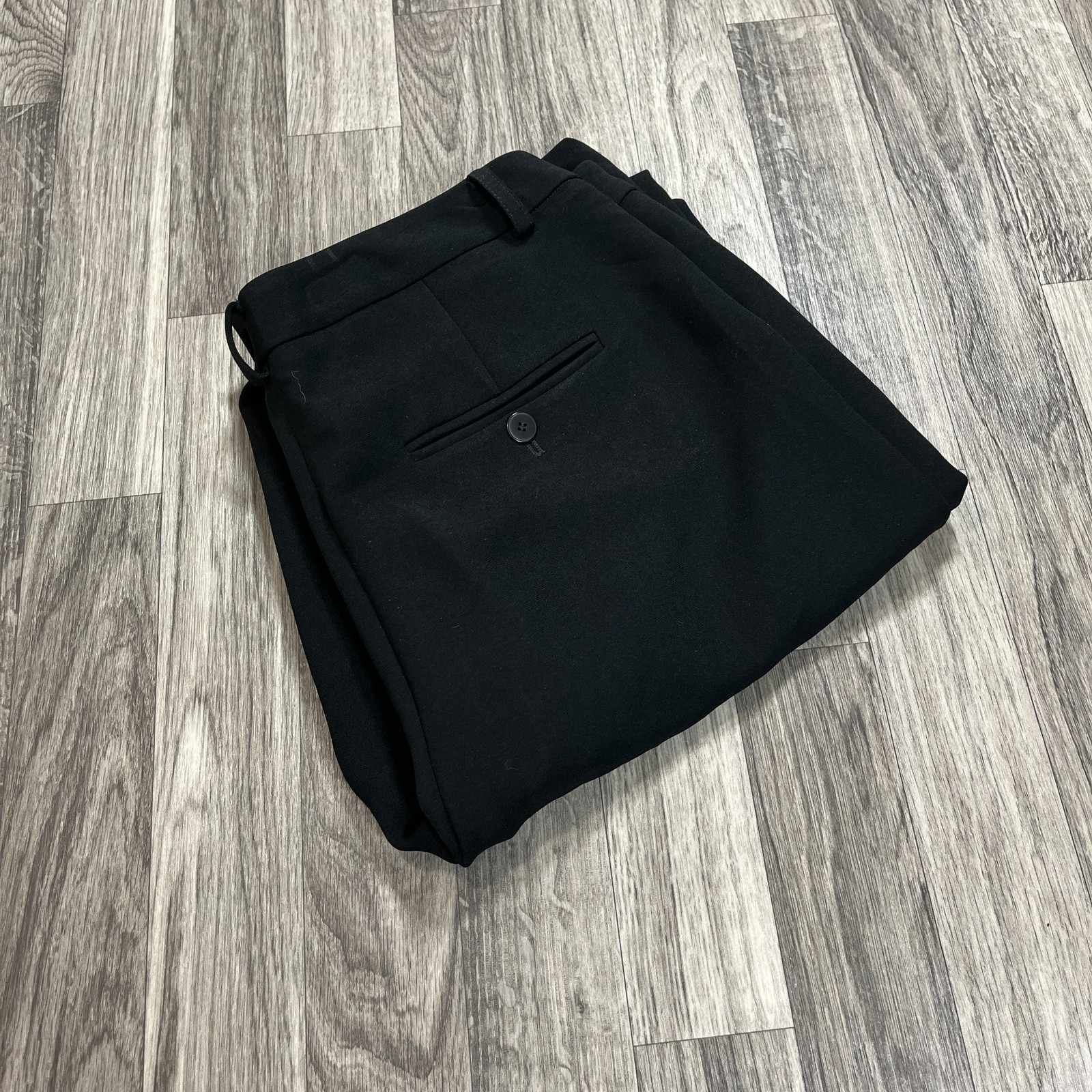 CALVIN KLEIN Straight Leg High Rise Black Casual Trouser Pants Women's Size 6