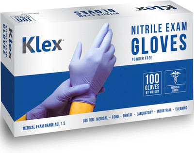 Nitrile Exam Gloves - Medical Grade, Powder Free, Rubber Latex Free, Food Safe,