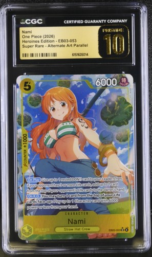 Nami (Alternate Art) graded CGC 10 for sale on eBay