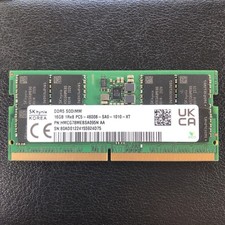 SK HYNIX 16GB DDR5 4800MHZ SODIMM LAPTOP RAM 1RX8 - GREEN