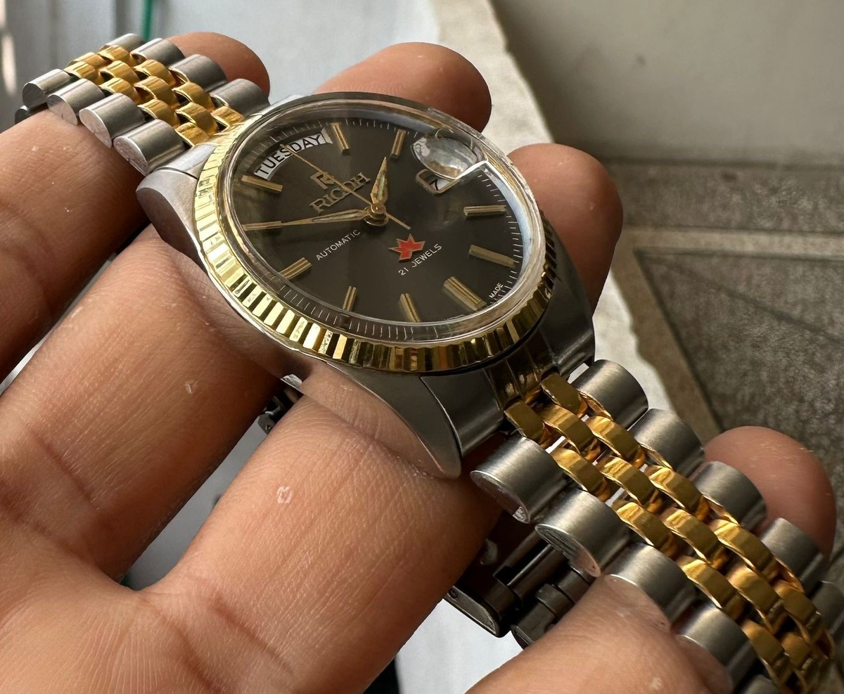 Rare Ricoh Automatic 21 Jewels Japan Made Watch For Mens president