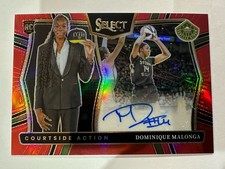 2025 Panini Select WNBA DOMINIQUE MALONGA ROOKIE AUTO COURTSIDE RED /99 Storm🔥