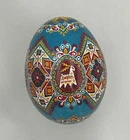 Real Ukrainian Easter Egg Pysanka Pysanky by Oleh Kirashchuk. Chicken Egg  (#9)