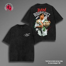 Retro BOXING Bam Rodriguez V3 Gildan Tee, Fighter Graphic T-Shirt