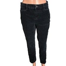 Talbots Navy Blue Straight Leg Corduroy Pants 8P 5 Pocket Workwear Cabin Core